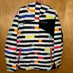 Columbia Kids Multicolor Striped Raincoat